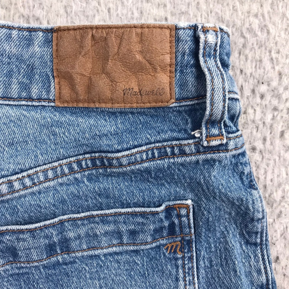 Madewell Curvy Perfect Vintage Wide Leg Jeans Women 27P Blue Patch Pocket Denim - Picture 13 of 14